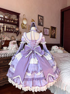 Audelia - Plus Size Sweet Lolita OP with Halter Neckline and Accessories - image 11