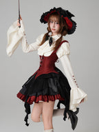 Upside-Down Curse Gothic Lolita Red Dress Set - image 19