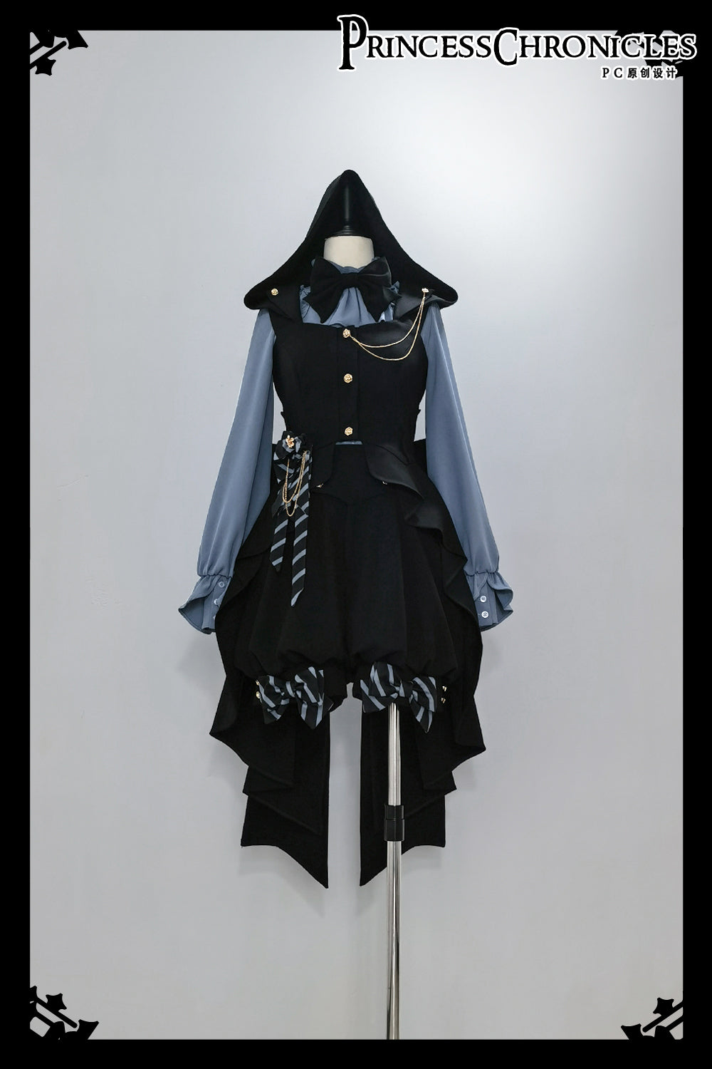 Narrative Rule - Ouji Lolita Shorts Set, Long Vest - image 27