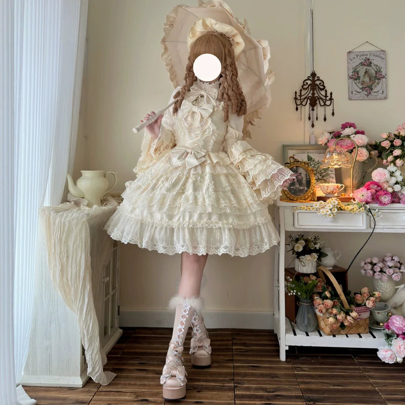 Love and Heart Palpitations Wedding Lolita JSK Dress Suit - image 7