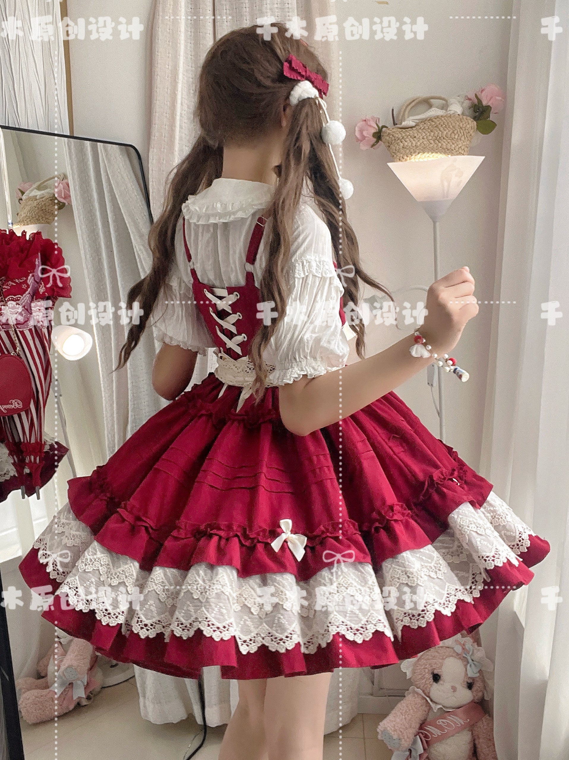 Vivian - Sweet Lolita JSK Doll Lolita Tiered Ruffles Dress - image 7