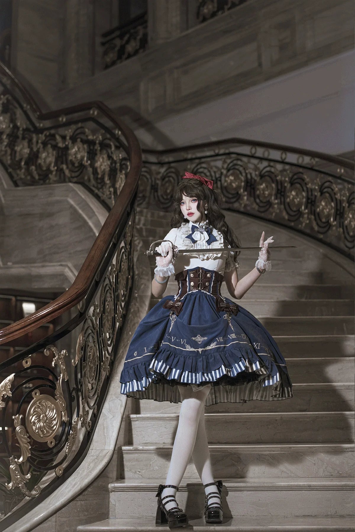 Gilded Pointer - Elegant Classic Lolita Skirt Suit - image 10