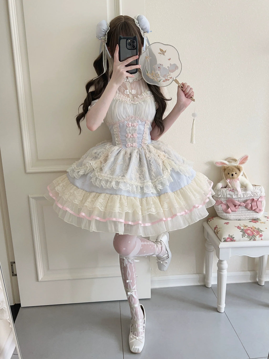 Hua Ji Fu Lei - Qi Lolita JSK Dress and Ballet Innerwear Set - image 1