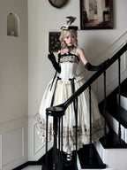 Letter from London White Newspaper Print Classic Lolita JSK Dress - image 11