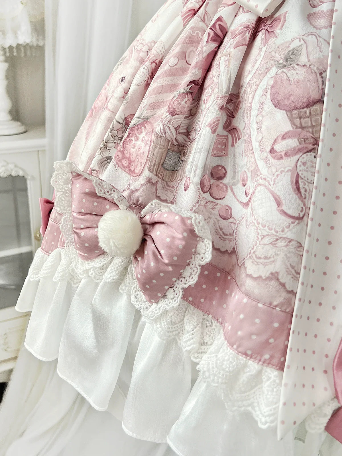 Dessert Catlets - Sweet Lolita JSK, Strawberry And Cat Prints - image 21
