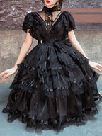 Castle Night - Dark Themed Gothic Lolita OP - image 11