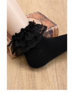 Liziliangchan Wing Cross Lace Lolita Socks - image 5