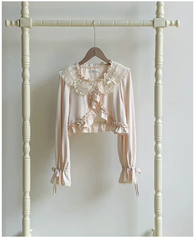 Half Summer - Sweet Lolita Sun Protection Bolero, Lace & Bow - image 4