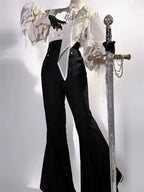 Rose and Sword - Ouji Lolita Jacquard Blouse & High Waist Pants Suit - image 8