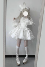 Gothic Lolita Shirt, Detachable Flared Sleeves - image 9