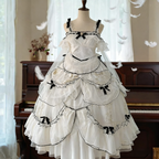 Layered Poem Wedding Sweet Plus Size Lolita JSK Dress Set - image 1