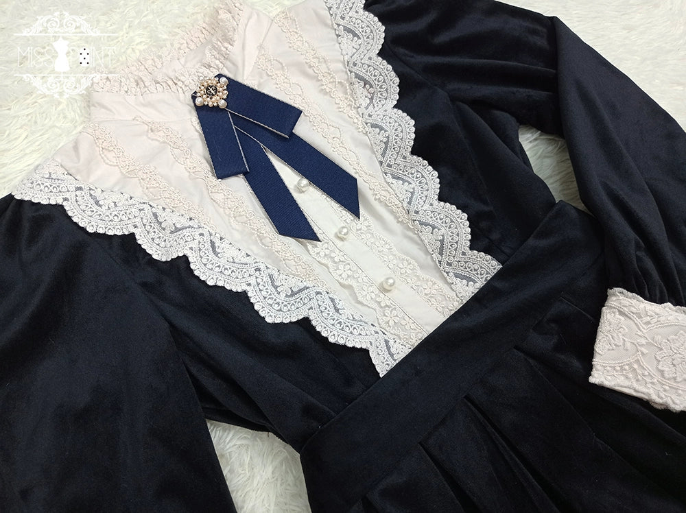 Vintage Elegant Velvet OP Dress - image 73