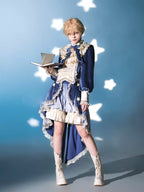 Dream Cloud - Ouji Lolita High-Low Tailcoat, Puffy Lantern Shorts - image 10