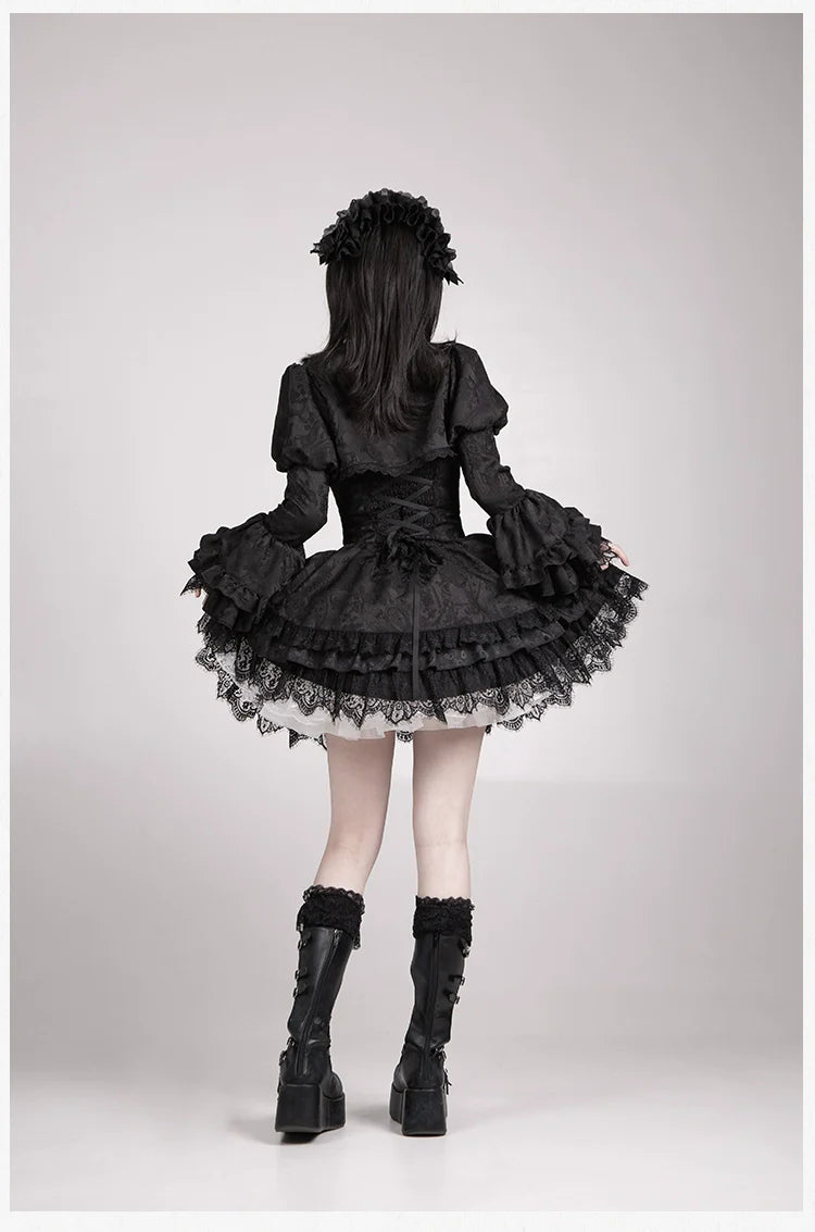 Twilight Witch-Inspired Black Gothic Lolita Skirt Set - image 28