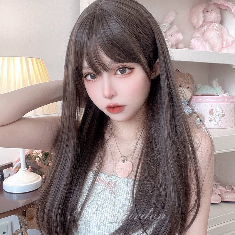 Elegant Lolita Wig Long Straight Wigs - image 4