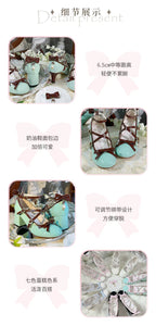 Lady Tea Party - Elegant Lolita Heel Shoes - Macaron Color - image 16