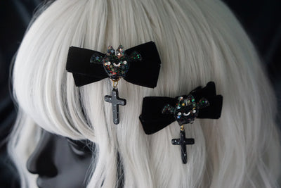 Strange Sugar Gothic Skull Bat Hairclip Collection - image 18
