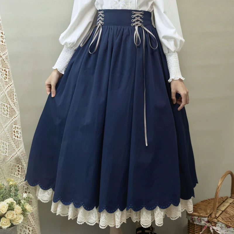 Countess's Autumn Travel - Vintage Lolita Shirt and Skirt - image 13