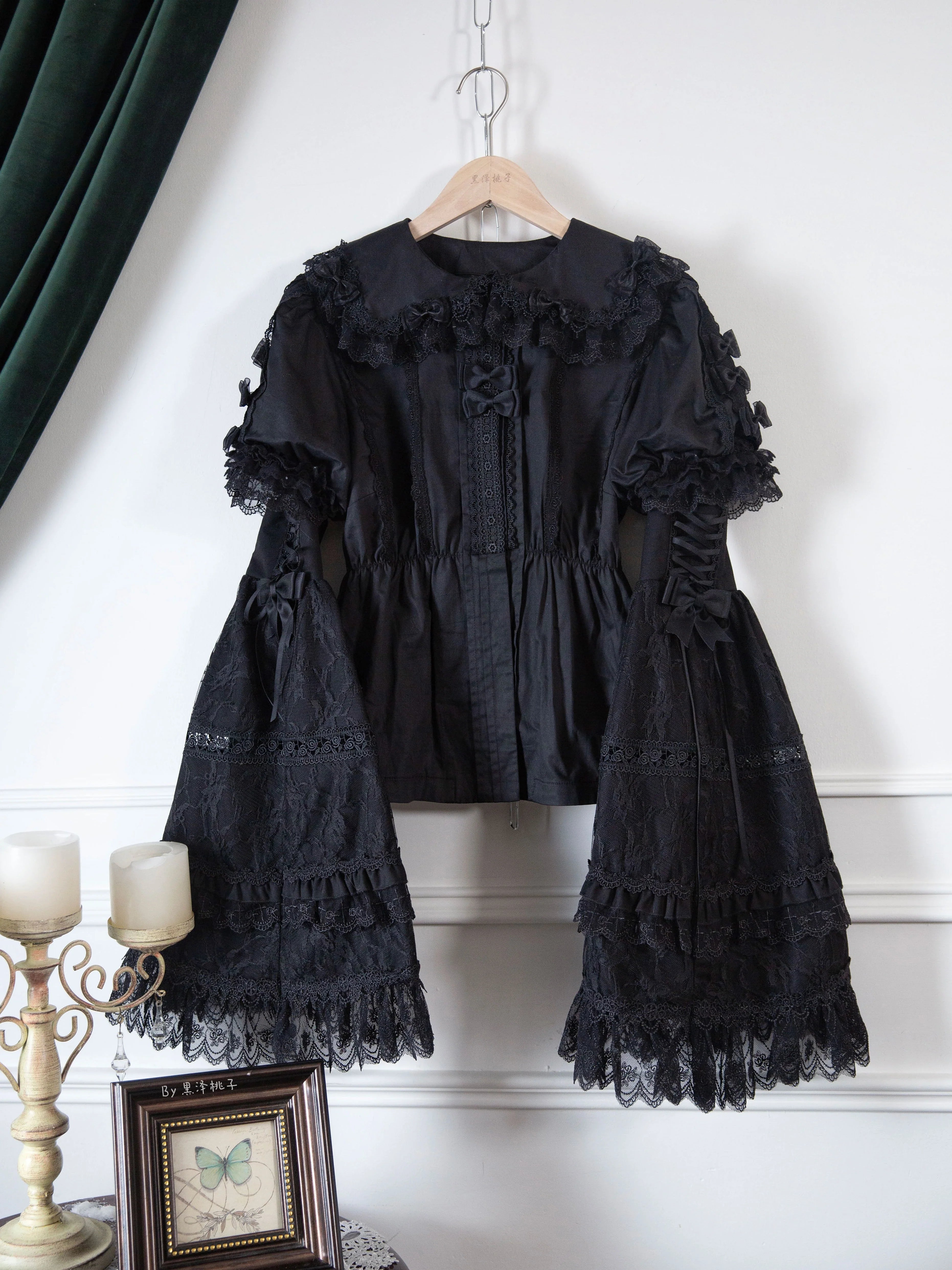 Vintage Lolita Dress Set, Cotton Shirt - image 33