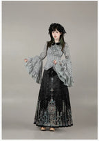 Raven's Night Song Oriental Gothic Lolita Dress Set - image 48