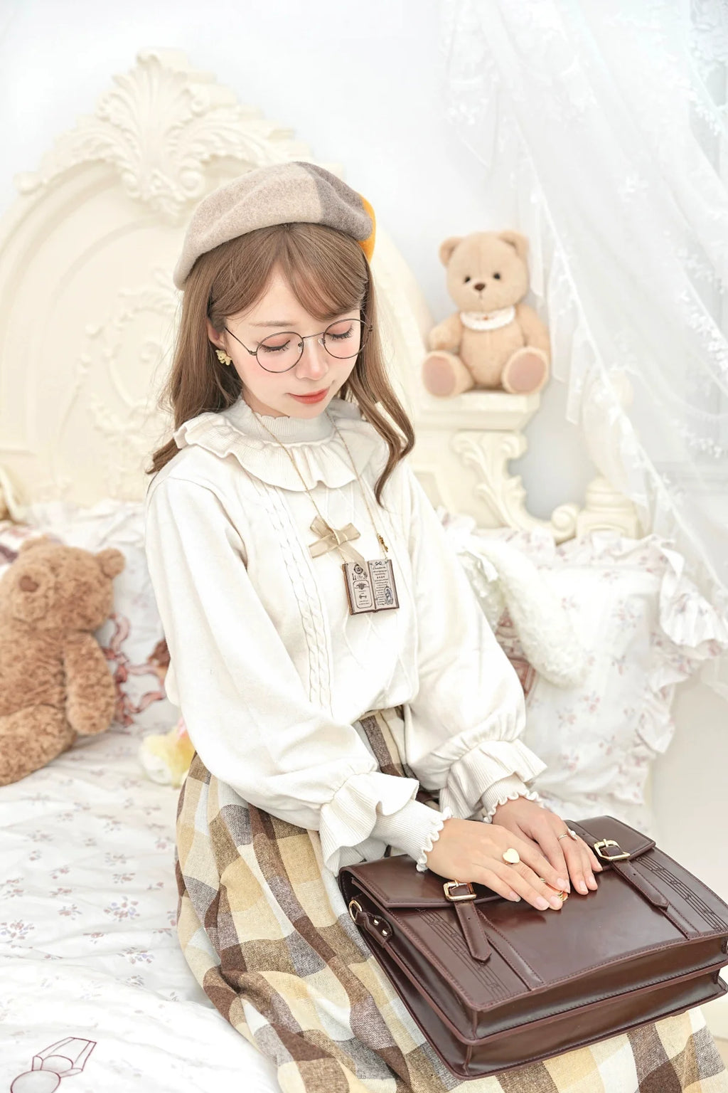 Sweet Lolita Sweater Autumn and Winter Lolita Inner Wear - image 3
