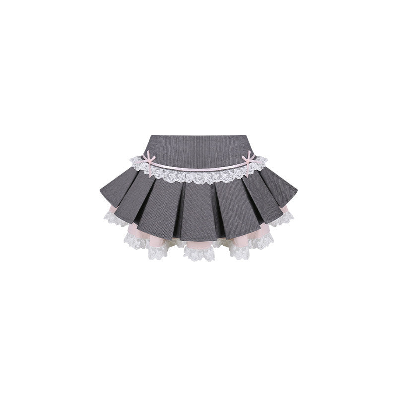 Sweet Cherry Academy Preppy Blouse and Skirt Set - image 8