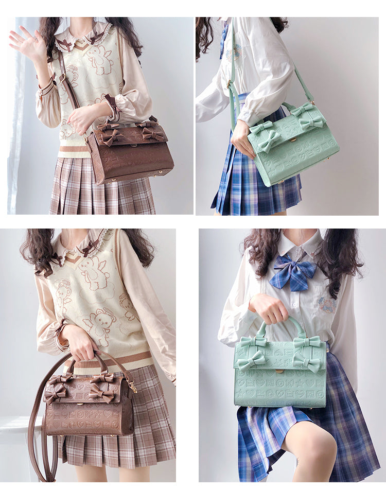 Sweet Heart Embossed Chocolate Lolita Bag - image 17