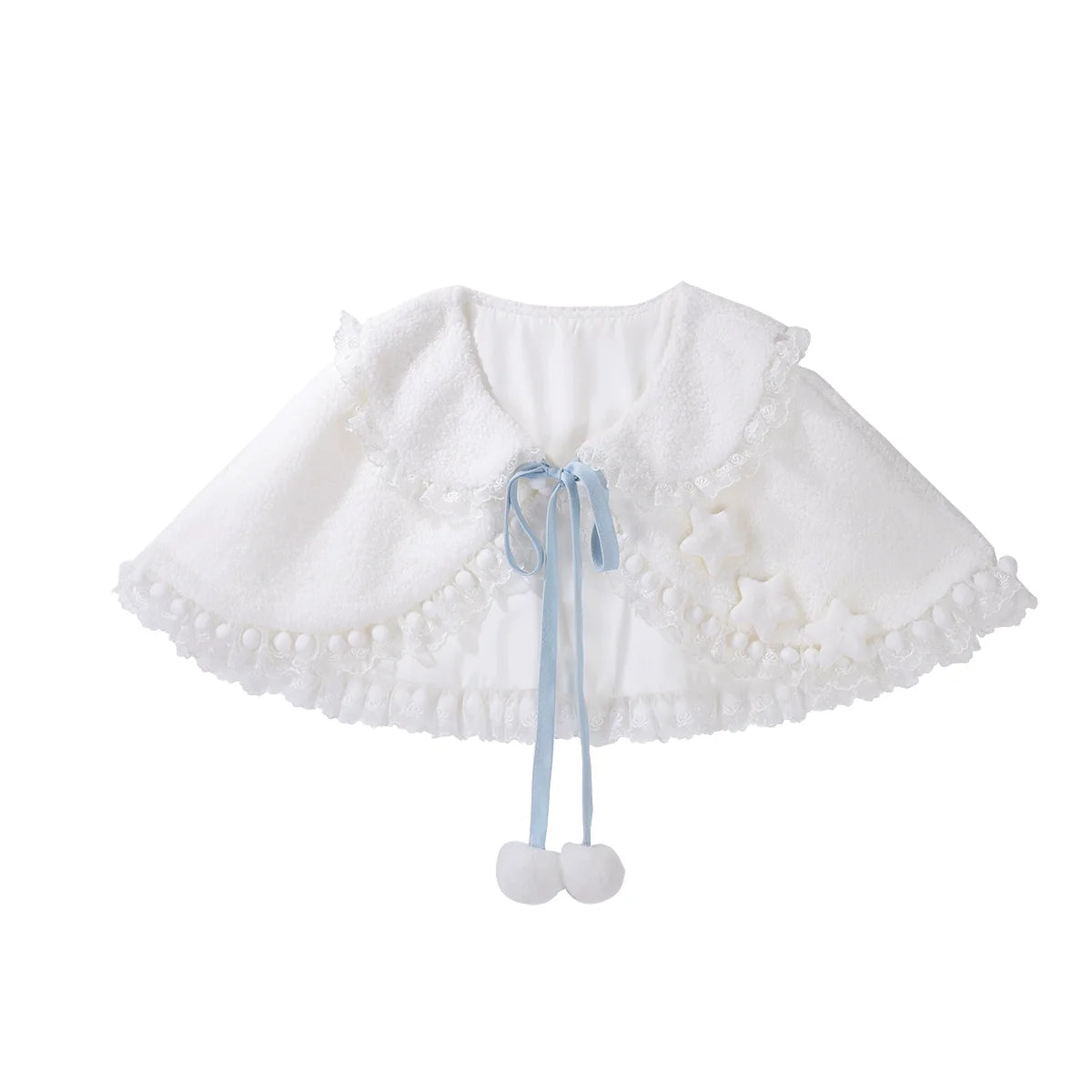 Cloudscape Dream - Sweet Lolita JSK Suit, Fleece Cape - image 11