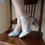 Coronation - Classic Lolita Wine Glass Heel Shoes with Detachable Bows - image 20