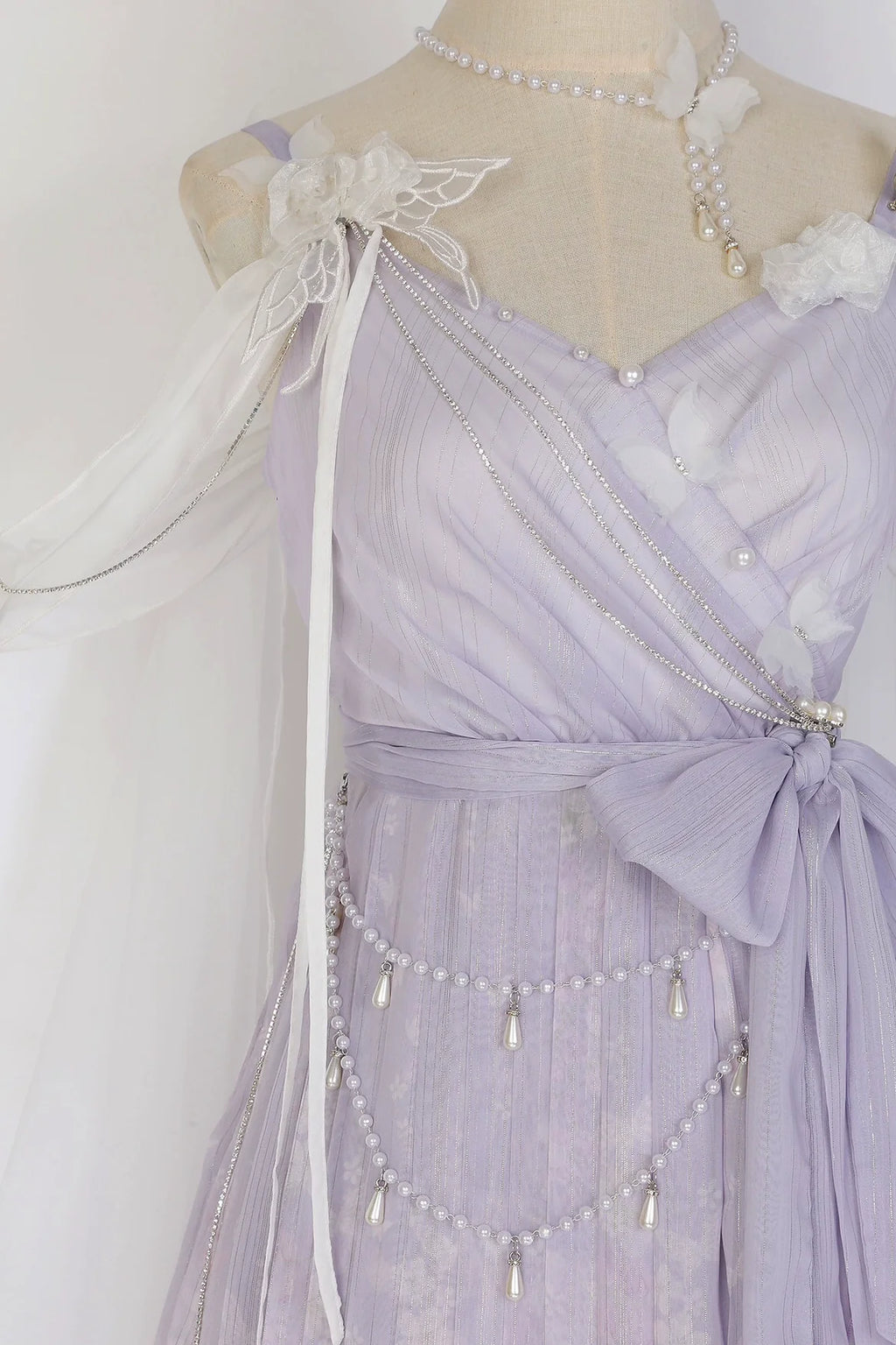 Han Lolita Dress Side Slit Purple JSK Dress - image 21