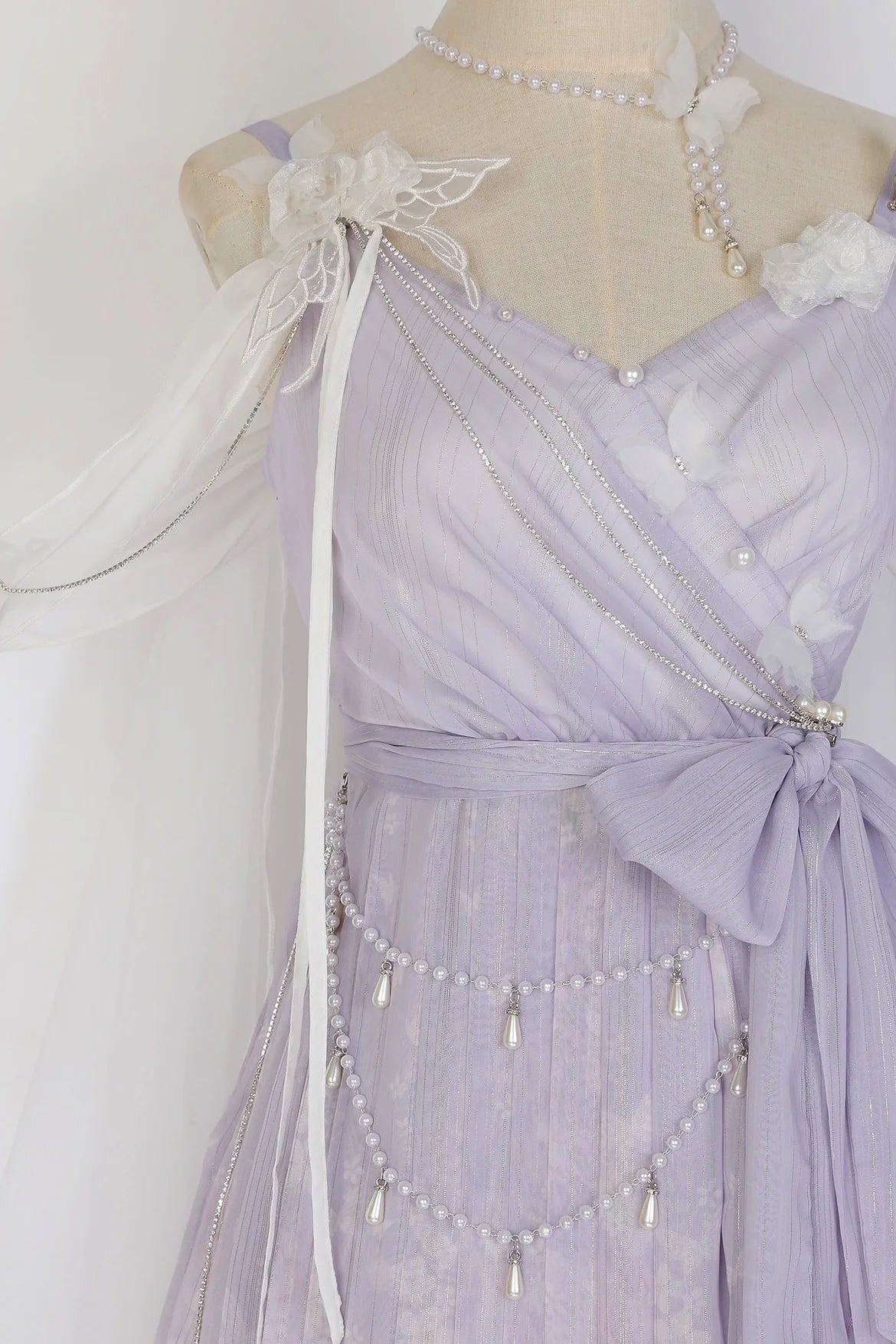 Han Lolita Dress Side Slit Purple JSK Dress - image 21