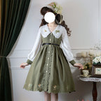 Window Rose - Classic Embroidered Front-Button OP Dress - image 1