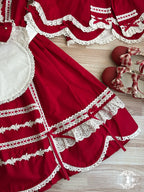 Vintage Petal Rabbit - Cotton Old School Lolita JSK Dress, Petal-Shaped Hem - image 64