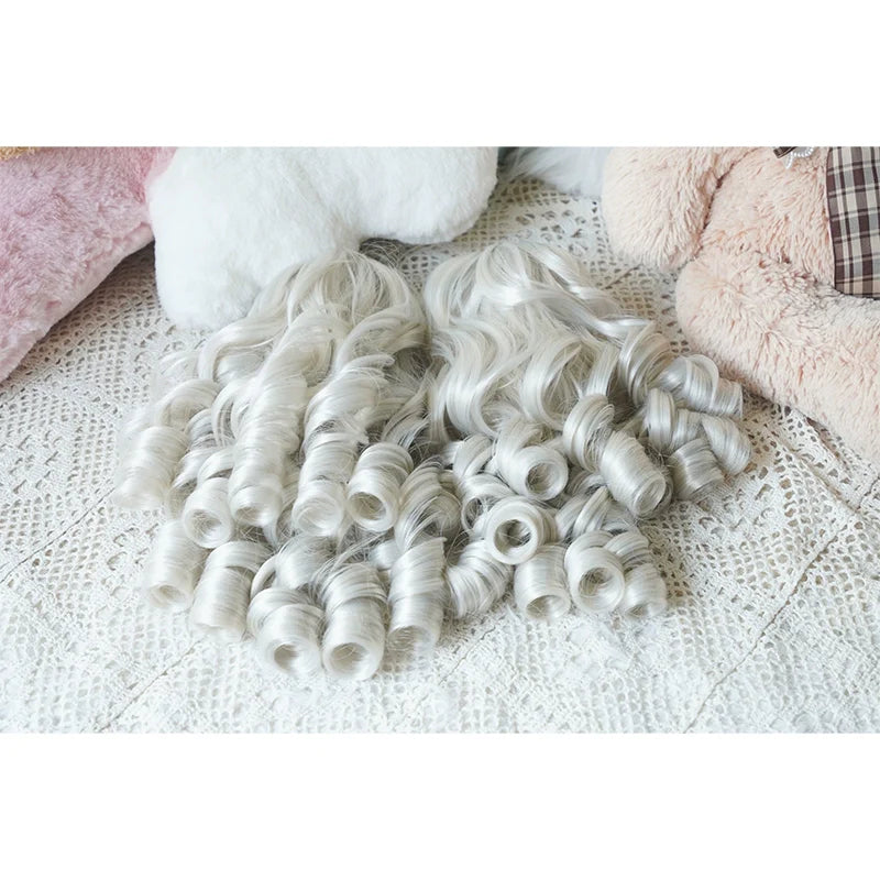Solid Lolita Bob Wig With Detachable Curl Ponytail - image 17