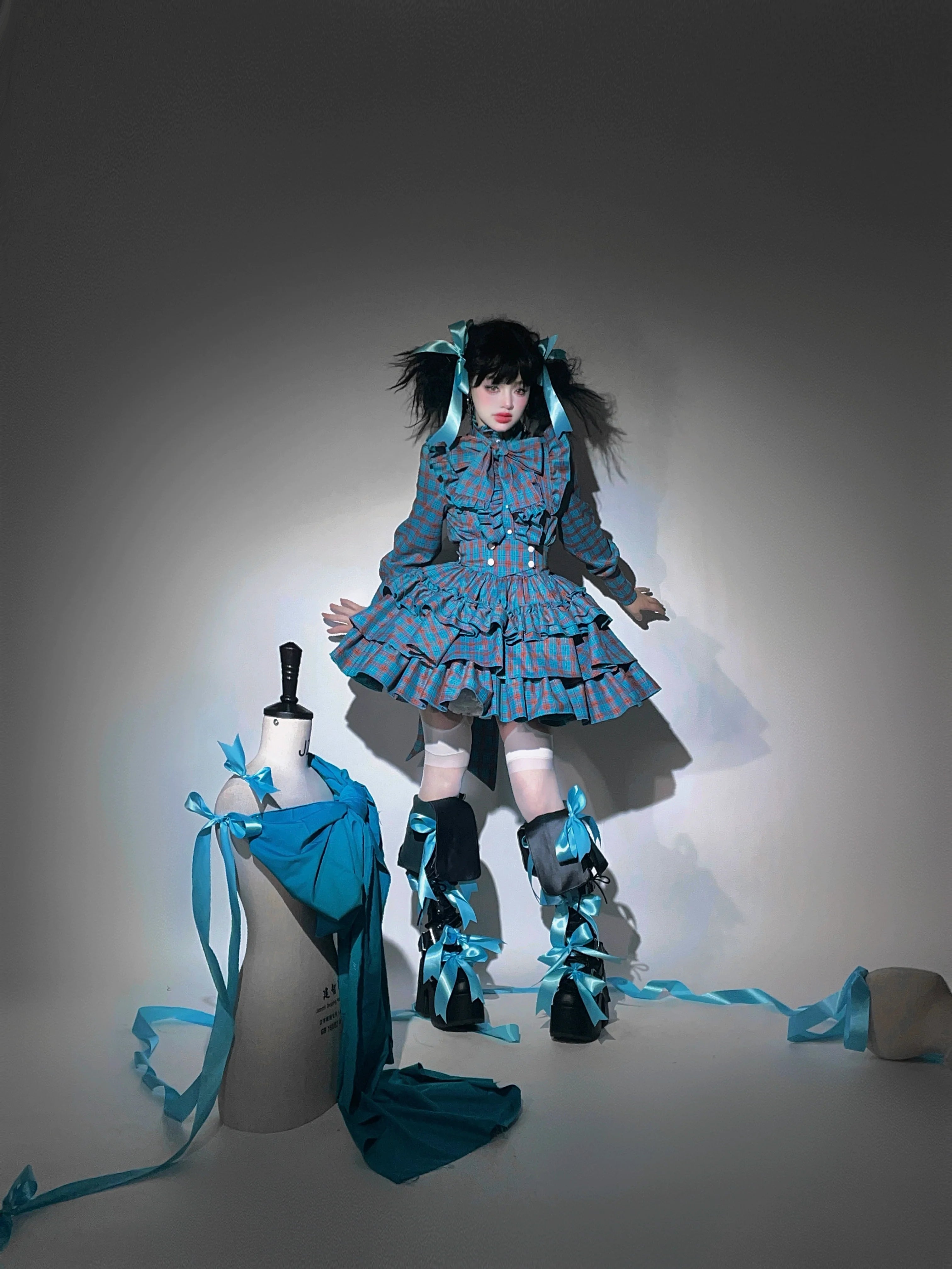 Humanoid Gift Box - Plaid Gothic Lolita Blouse & SK - image 20