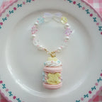Sweet Lolita Necklace Carousel Cream Macaron Bag Pendant - image 10