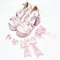 Sakura Oath - Sweet Lolita Chunky Heel, 3D Floral Decoration - image 27