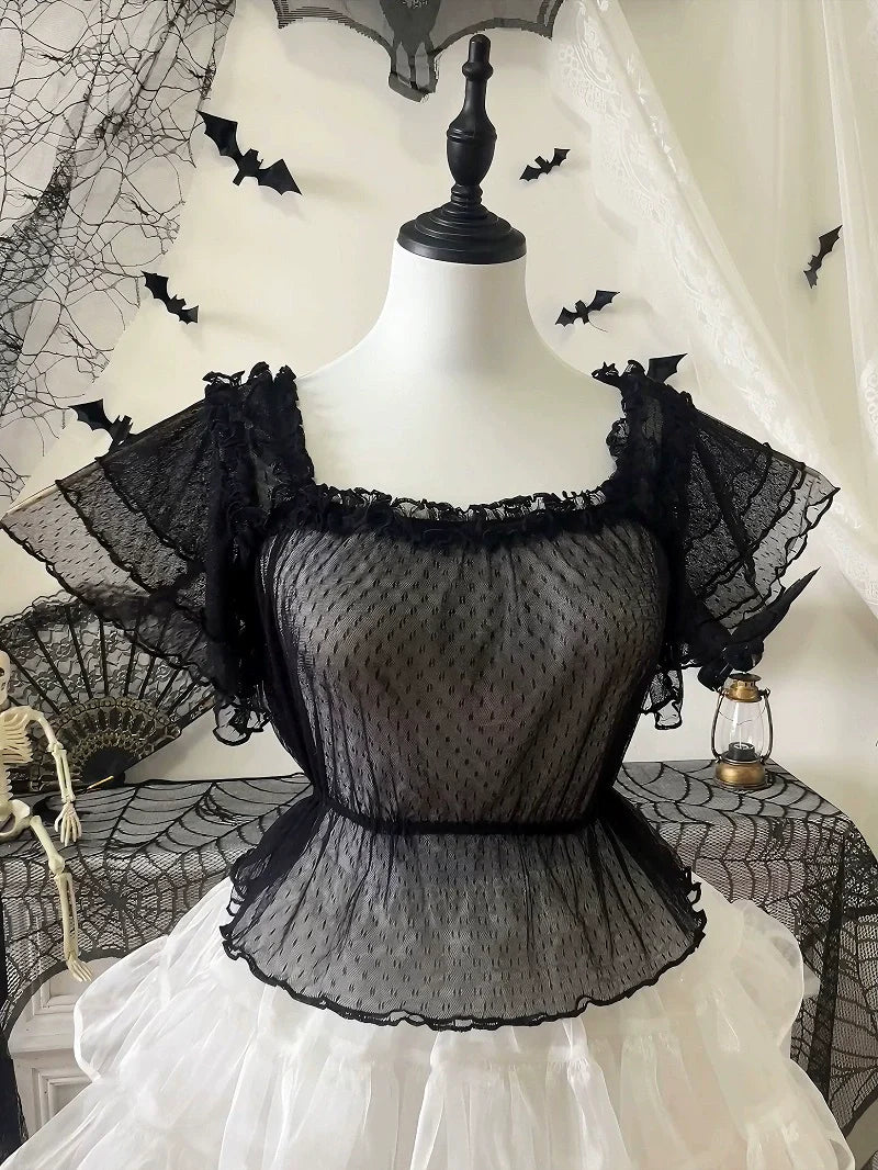 Plus Size Lolita Daily Loose Blouse - image 1