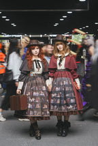 German Bookshelf - Classic Lolita OP Dress & Detachble Cape - image 11