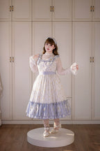 Patchwork Garden 2.0 - Classic Lolita Floral Print JSK Dress, Side Pockets - image 17