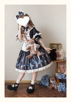 Witch's Banquet - Printed Doll-like Sweet Lolita OP, Apron-like Front and Accessories - image 11