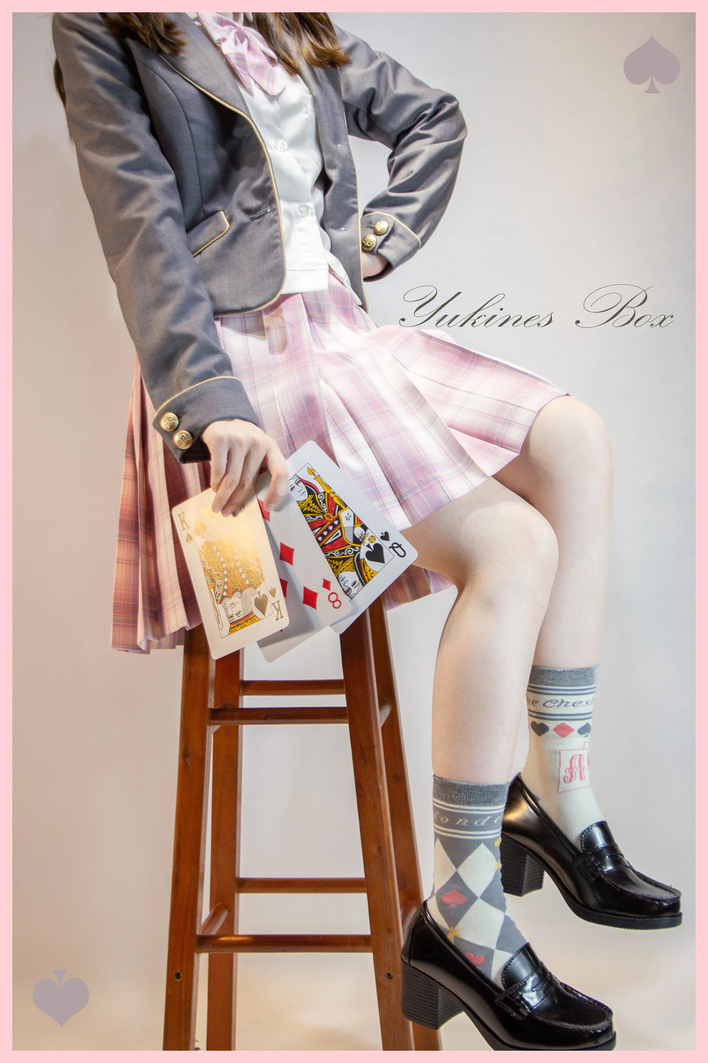 Daily Lolita Cotton Asymmetric Print Socks - image 37