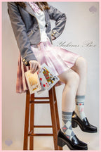 Daily Lolita Cotton Asymmetric Print Socks - image 37