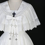 Silent Church - Gothic Lolita JSK Dress Printed Dress Thin Shawl Set - image 38