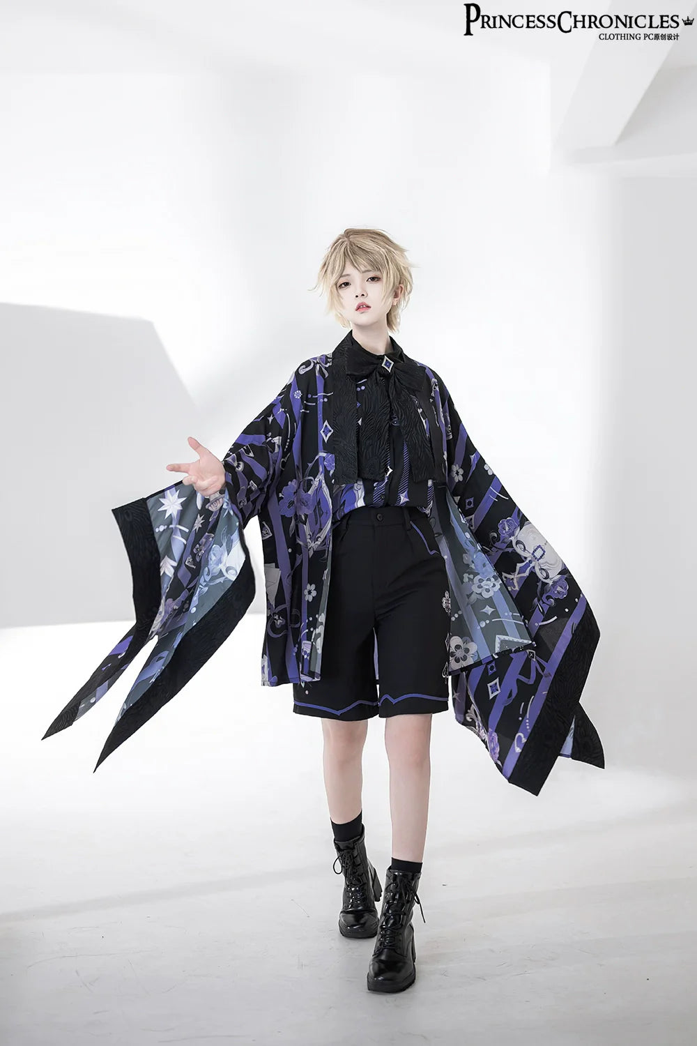 Summer Ouji Lolita Print Loose Shirt Outfit - image 13