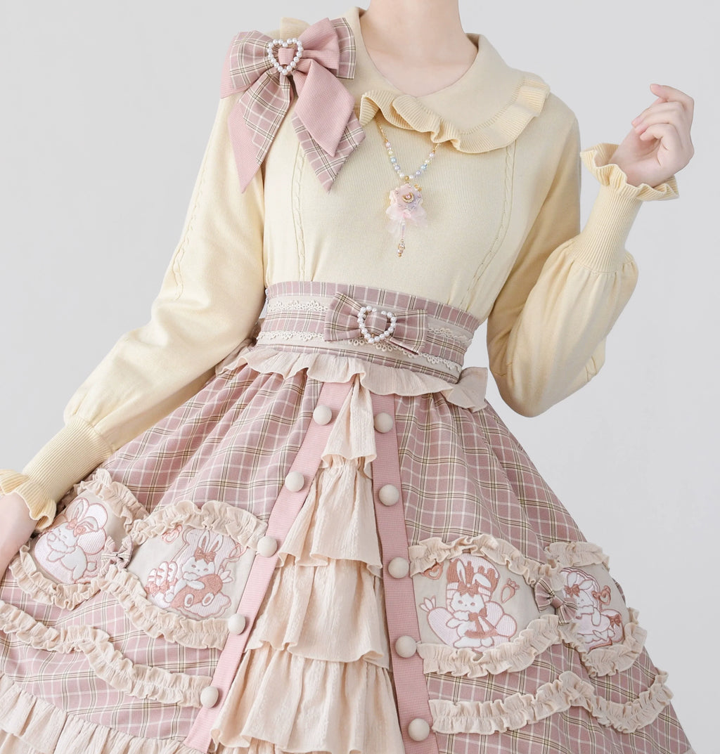 Puff Sleeve Knit Lolita Undershirt - image 5