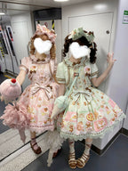 Dream Teahouse - Dessert Print Kawaii Lolita OP Dress Suit - image 2
