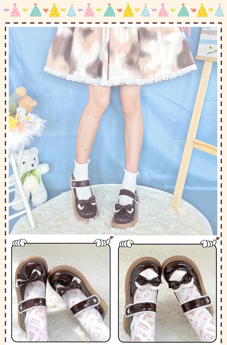 Cute Milkmaid Round Toe Multicolor Lolita Shoes - image 11