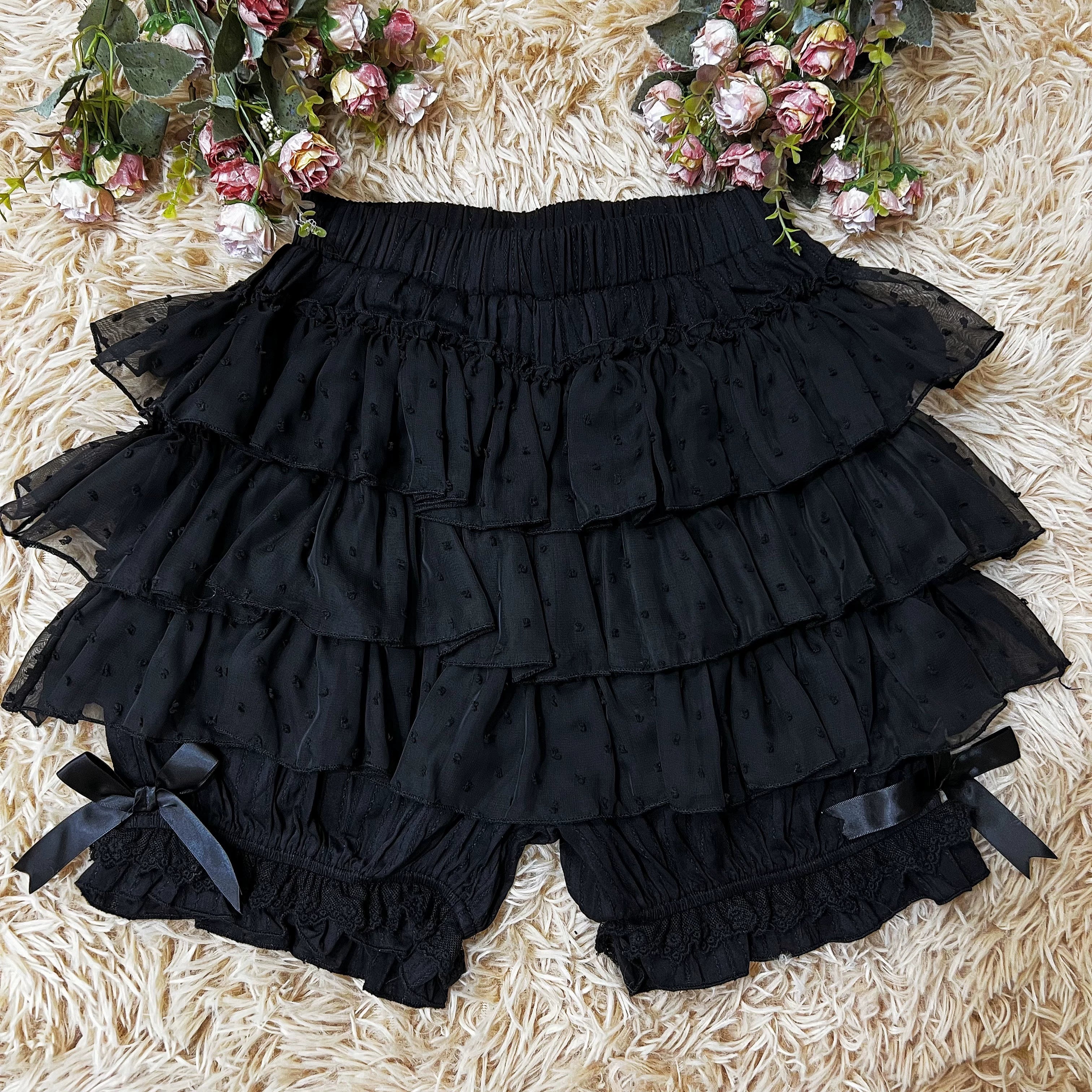 Daily Lolita Bloomers, Lace Cake Shorts for Summer Wear - image 5