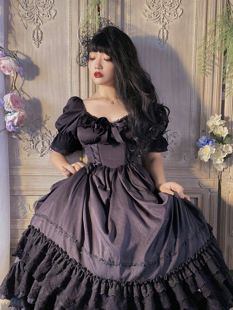 CLA Vintage French Lolita OP Dress - image 60
